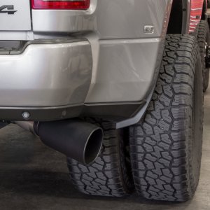 RAM 3500 Performance Exhaust - Banks Power - Monster Exhaust System 5-inch 409SS Single Exit, Black SideKick Tip - Black - `19-`23